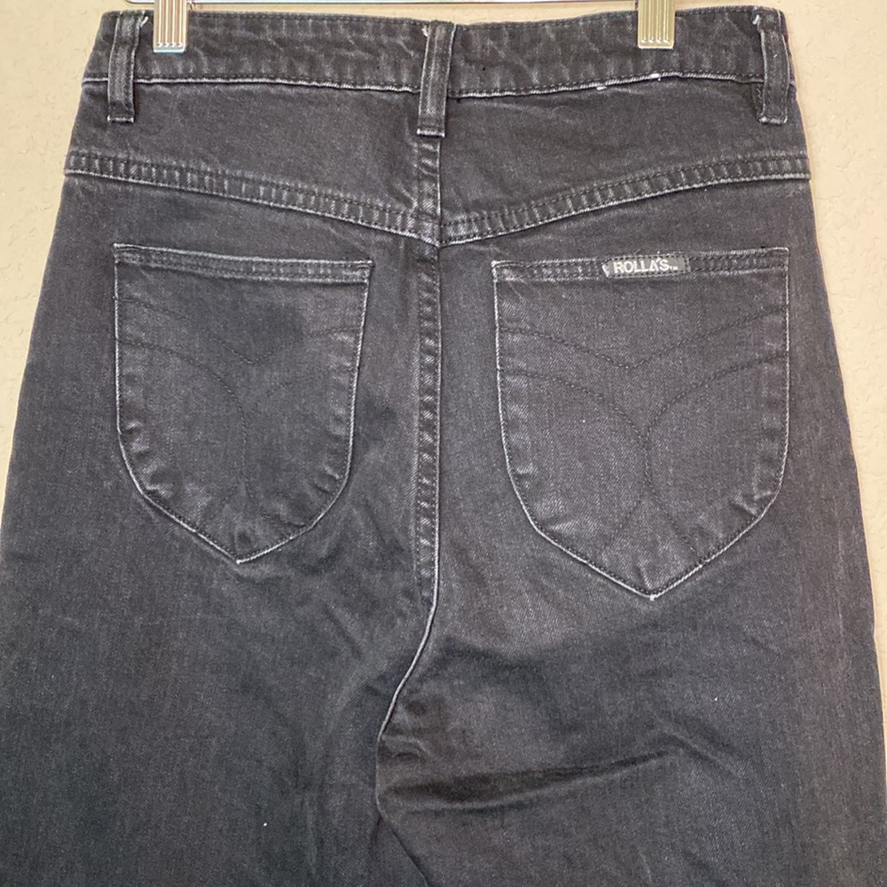 Rolla's Dusters High Rise Slim Comfort Black Women's Jeans 28 - Picture 6 of 8